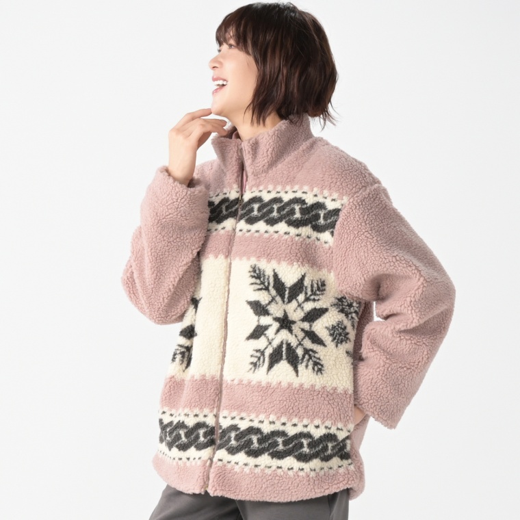 UNILOA3C モコモコノルディックブルゾン