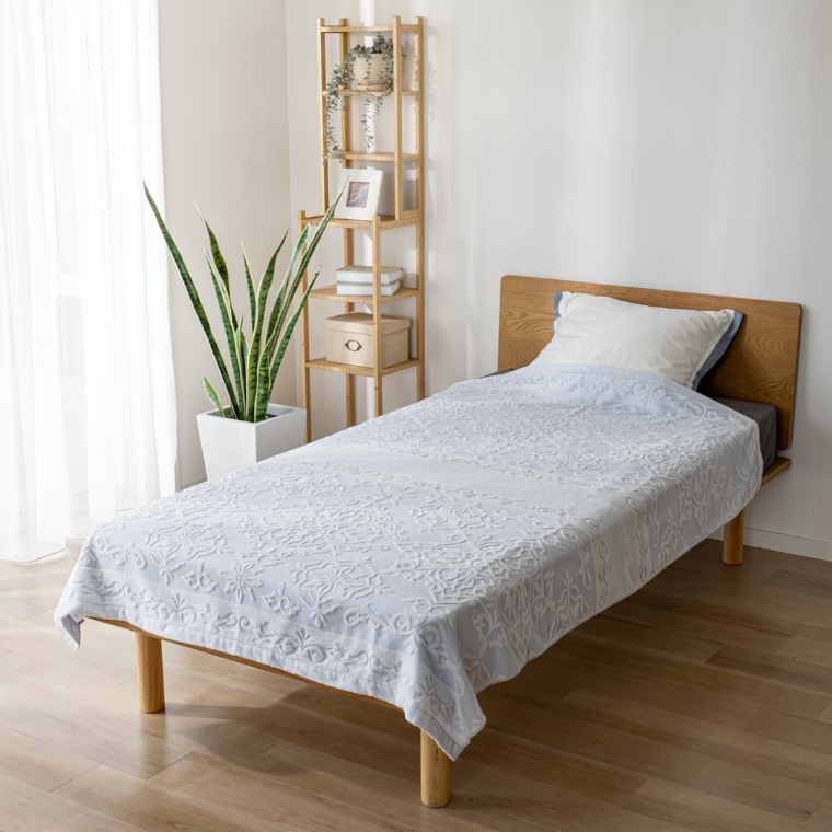 京都西川 今治産 綿100%とろけるタオルケット