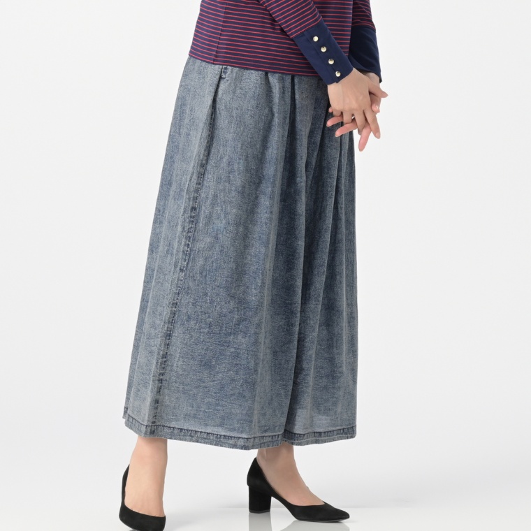 Provador スーパーライトシアーデニムワイドパンツ