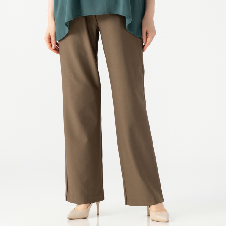 Provador 日本製美脚 ハイテンションソフトストレートパンツ