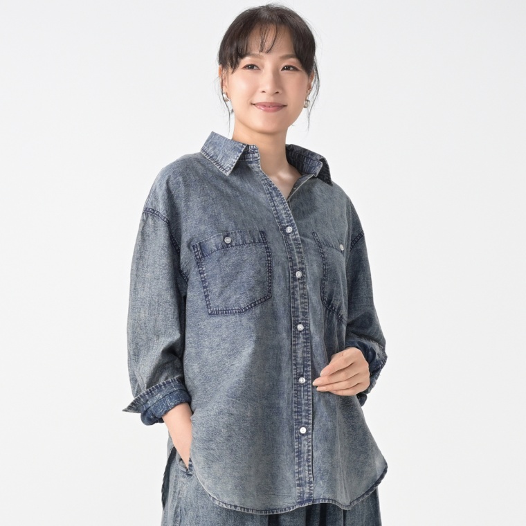 Provador スーパーライトシアーデニムシャツ