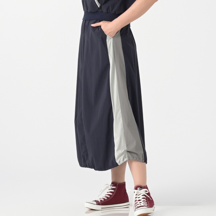 MINHA KILAKILA 3配色バルーンプルオンスカート