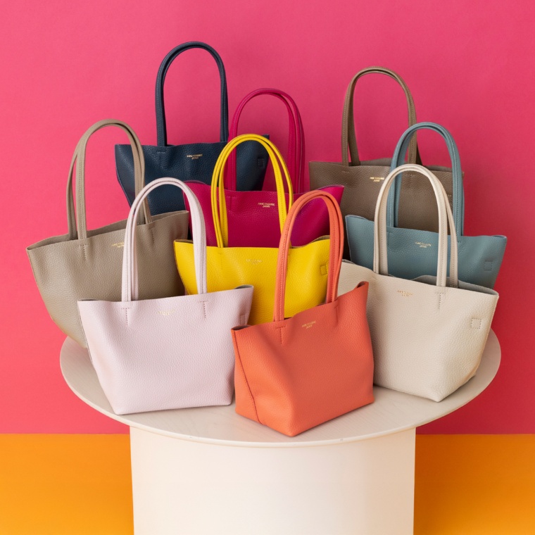 Anne Coquine イタリアンシュリンクレザートートバッグ