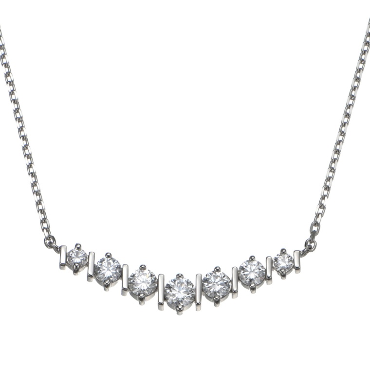 PT Dカラー ダイヤモンド デザインネックレス 計0.5ctUP