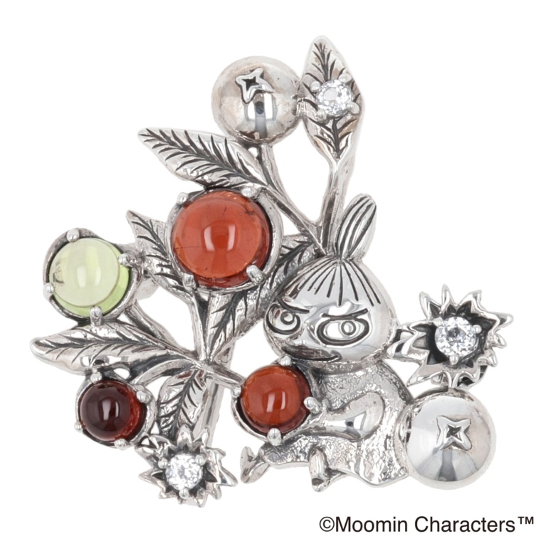 ムーミン シルバー925コケモモ大好きリトルミイブローチ