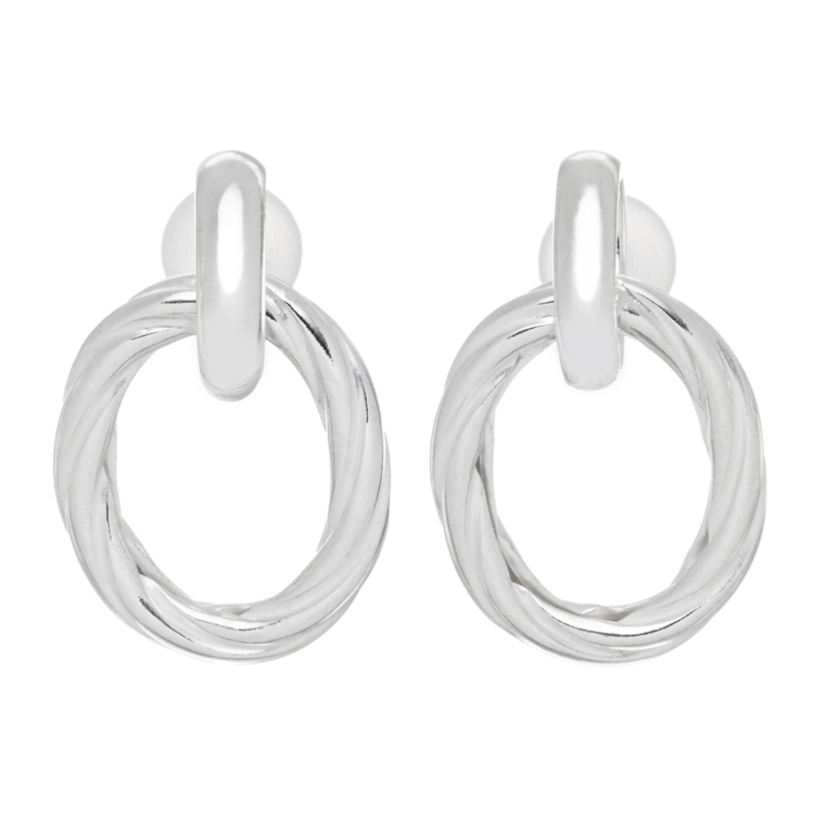 UNOAERRE シルバー925 ツイスティ ムーブ デザイン ピアス