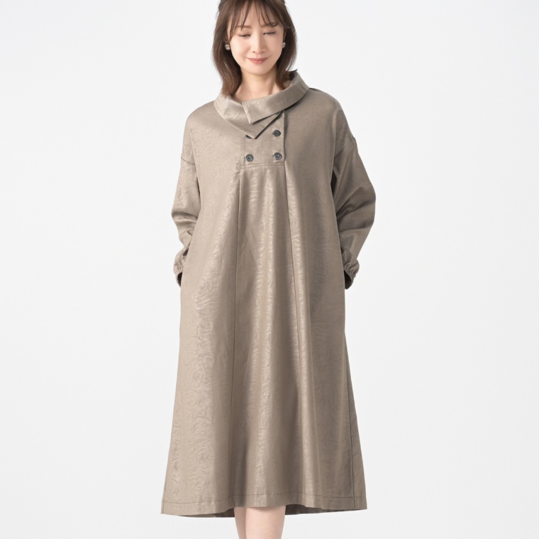 ModdedAnce カラーデザインフレアラインワンピース