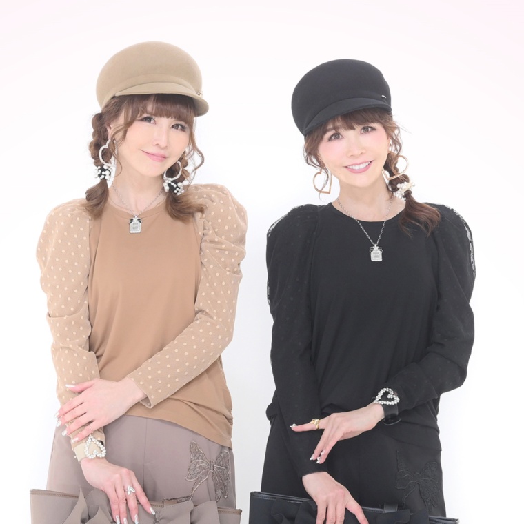 &LOVE 大人レディなドットチュールスリーブトップス