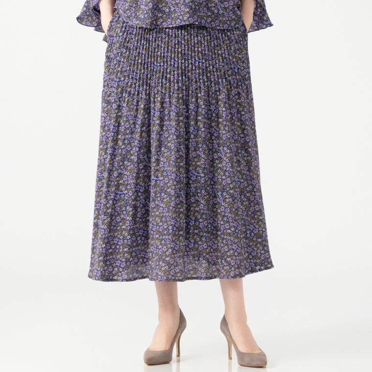 &LOVE HAPPY華やぎプリーツスカート