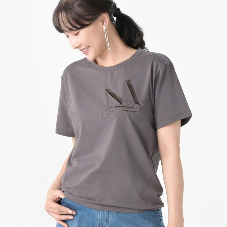 MASAGO クリアーベア天竺M刺繍Tシャツ