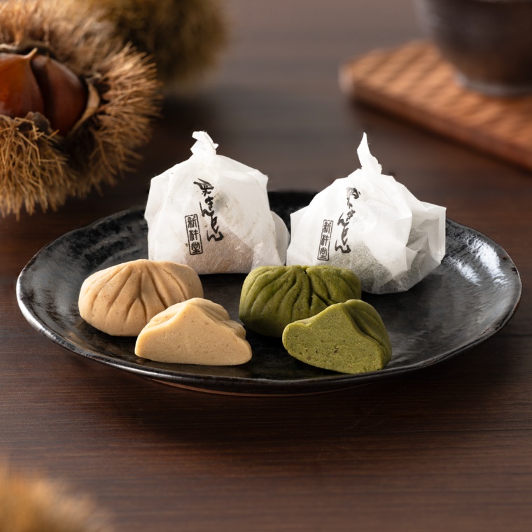 新杵堂 伝統の栗きんとん2種詰合せ 15個