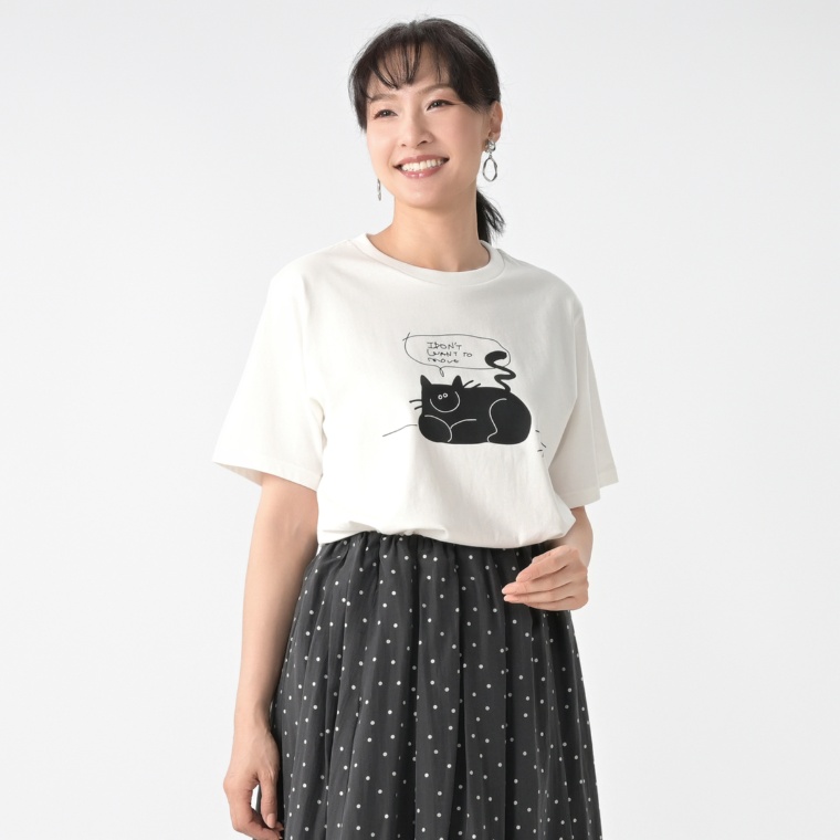 CAPSULE-T×オガワナツミ/IDON’T ベーシックTEE