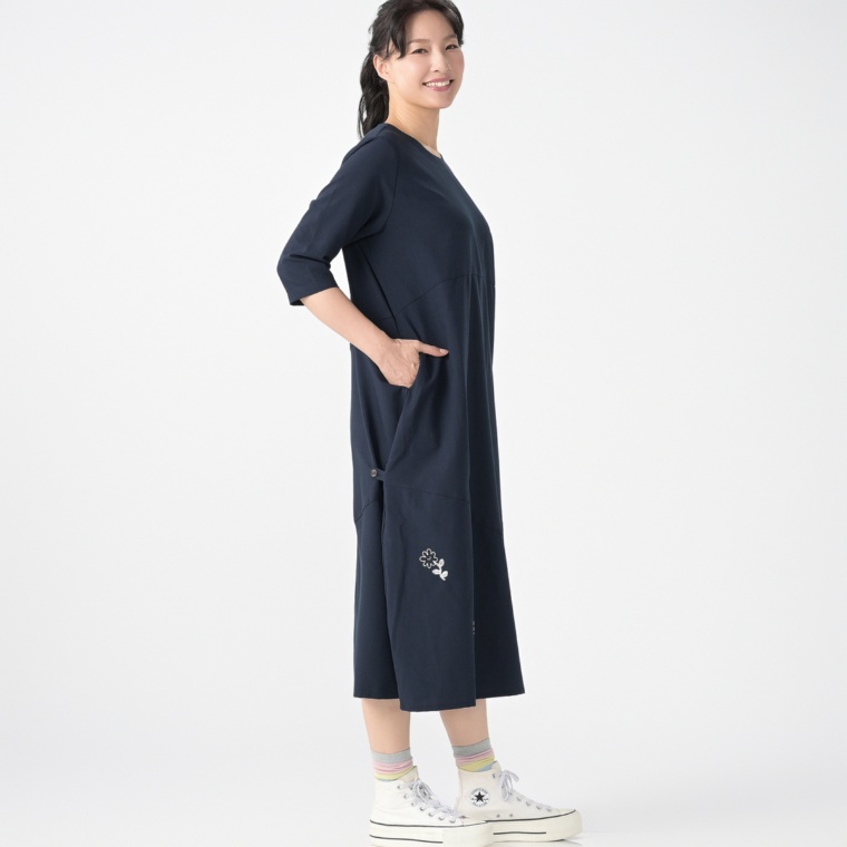 PERSONS エンブロイダリーコクーンワンピース