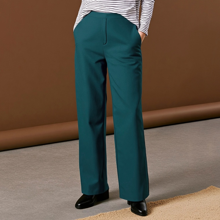 Provador 暖か裏深起毛ハイテンションワイドパンツ