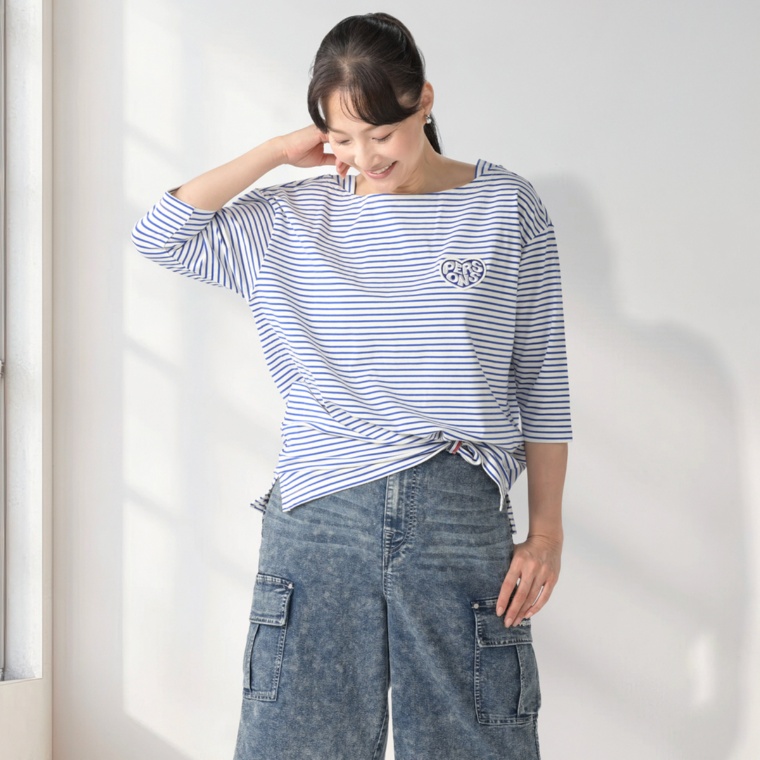 PERSONS バスクボーダーTシャツ