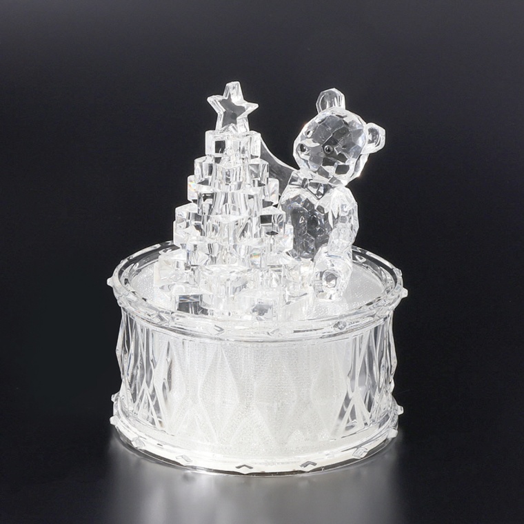 LUMIDA LED アクリルテディベア&クリスマスツリーオンドラム