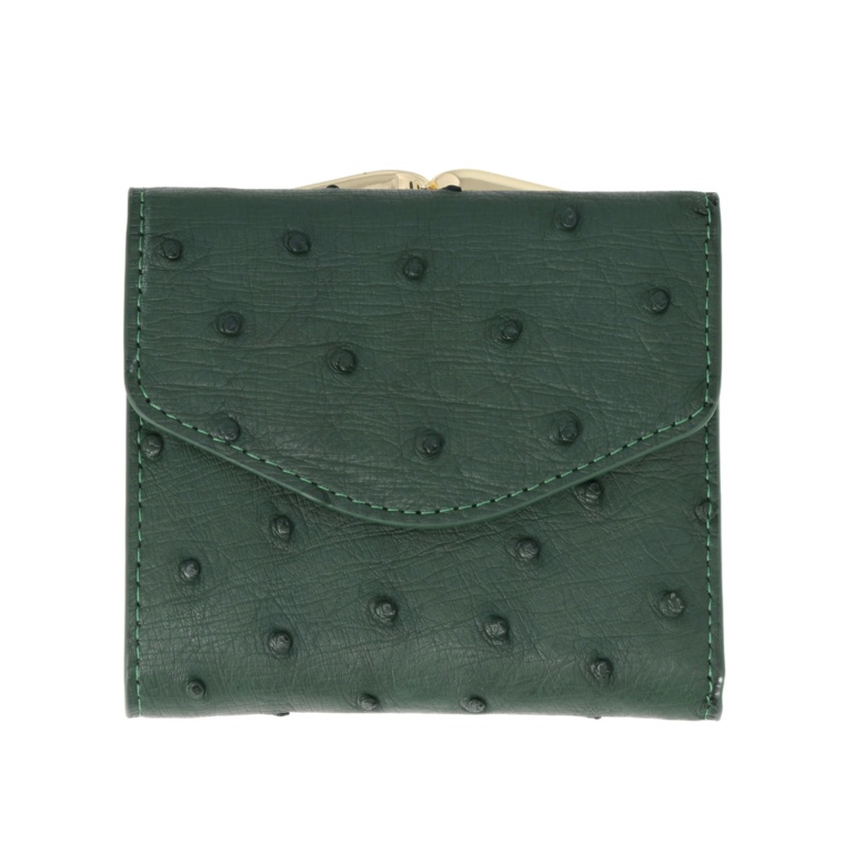 ロダニア オーストリッチ フルポイント フラップウォレット