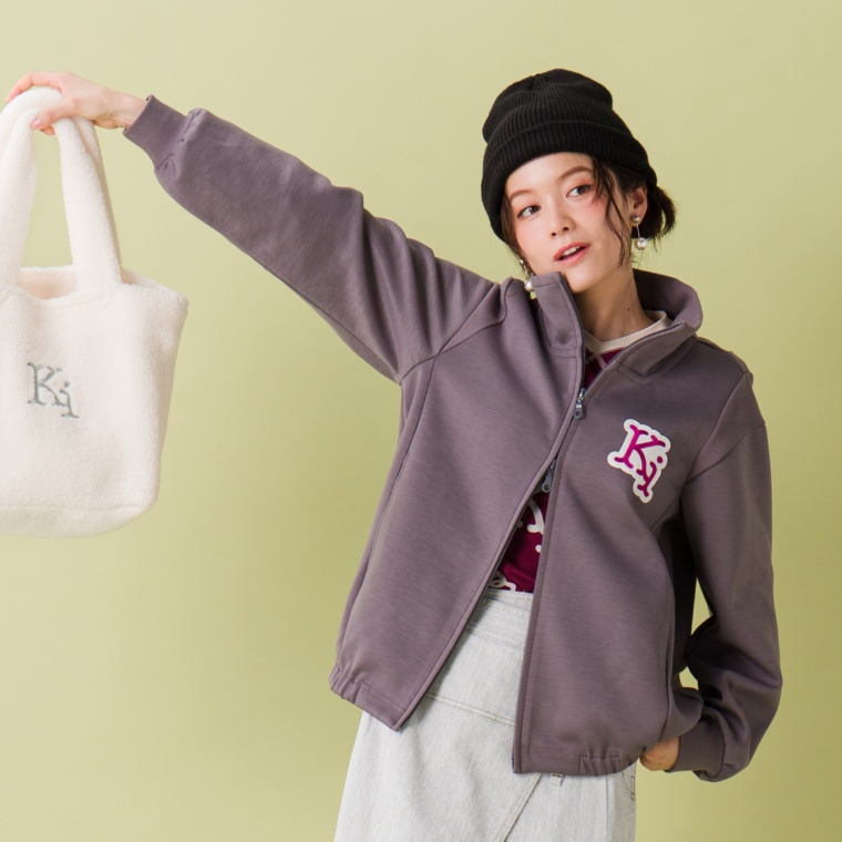 KiKKi ハイゲージダンボールニットブルペンブルゾン