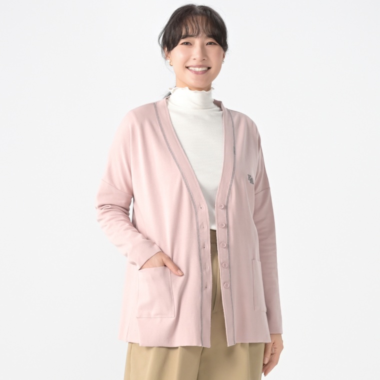 KidsAngel ゆったりシルエットハーフミラノカーディガン