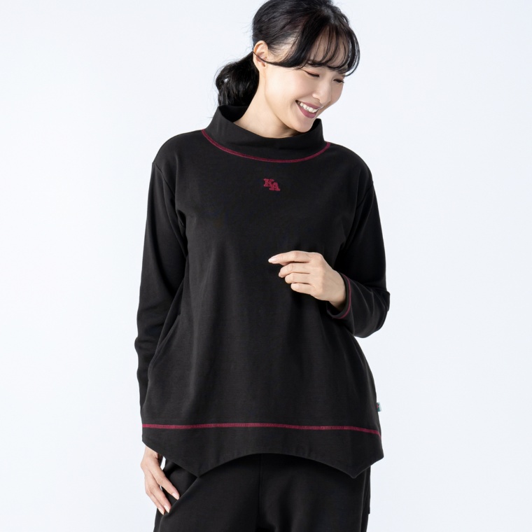 KidsAngel ゆったりシルエット裾スカラッププルオーバー