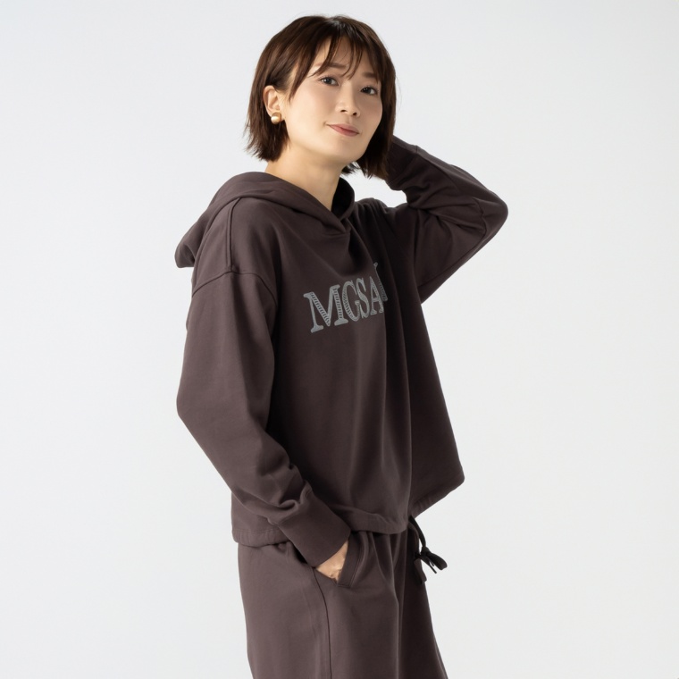 MASAGO 裏毛素材の加工プルオーバー