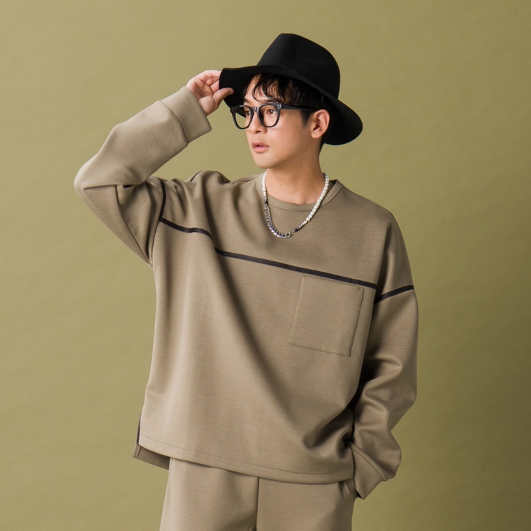 Lucca Uomo alla moda ダンボールニットプルオーバー