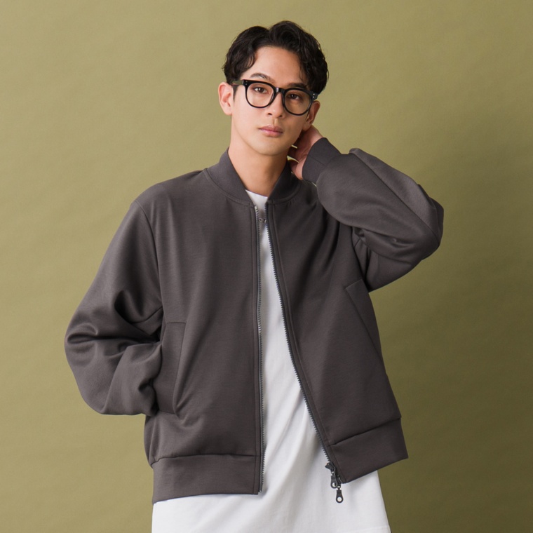 Lucca Uomo alla moda ダンボールニットブルゾン