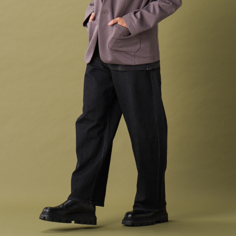 Lucca Uomo alla moda 立体ワイドデニム