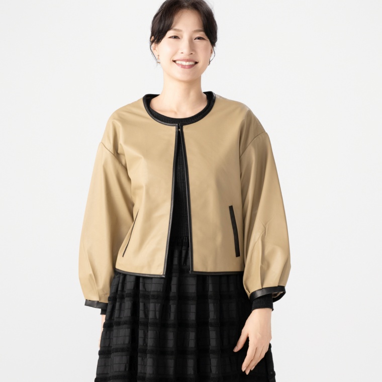 インベルナーレ ラムレザーパイピングジャケット