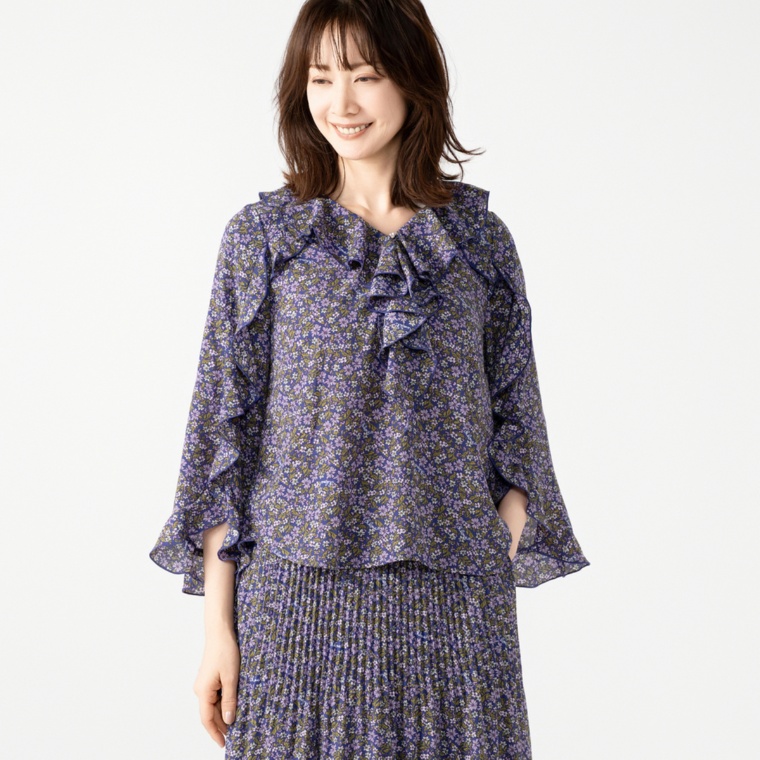 &LOVE 360°魅せるHAPPY華やぎふりるブラウス