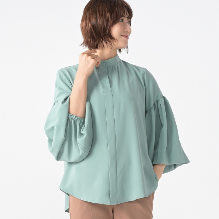Beauty Fit ボリューム袖ブラウス