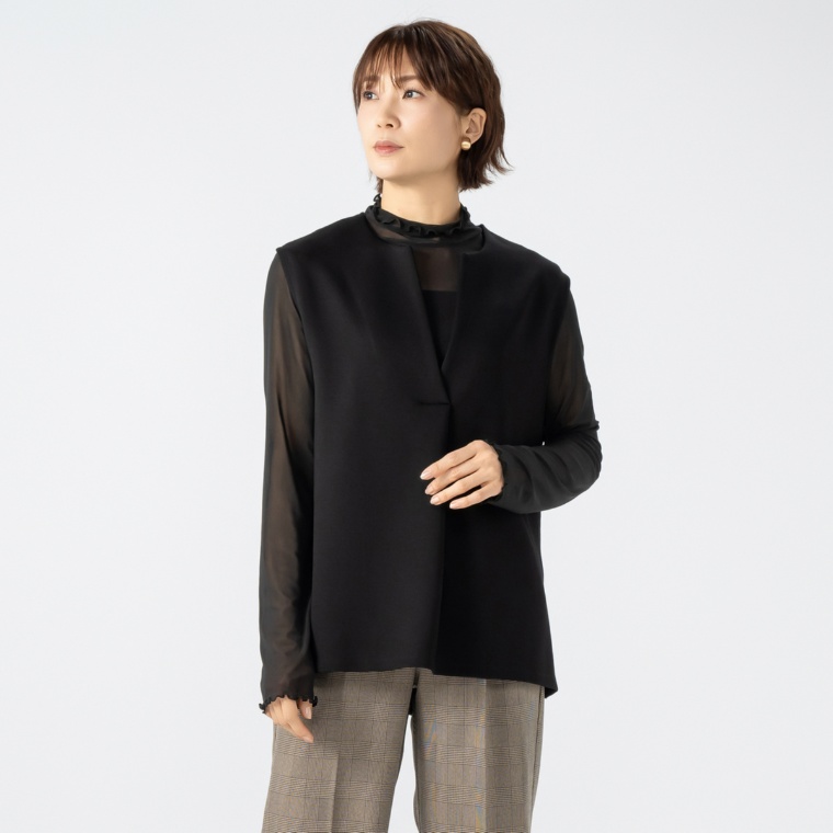 Beauty Fit チュールプルオーバー&ジレアンサンブル