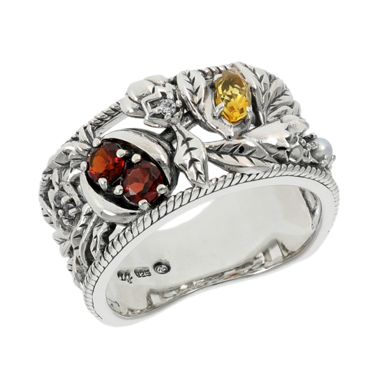 ウィリアム・モリス シルバー925 柘榴あるいは果実リング