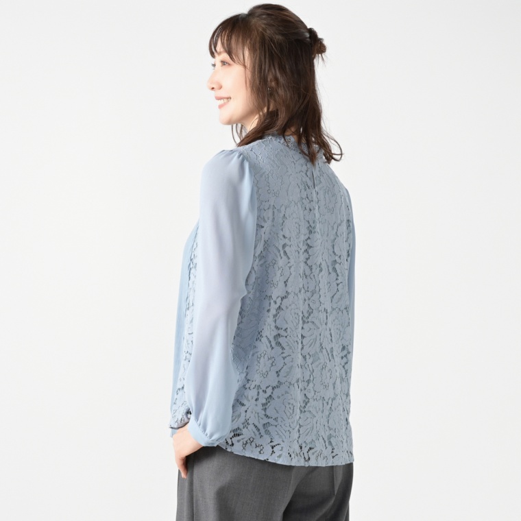 Re:Birth＋ レース切替プリーツプルオーバー