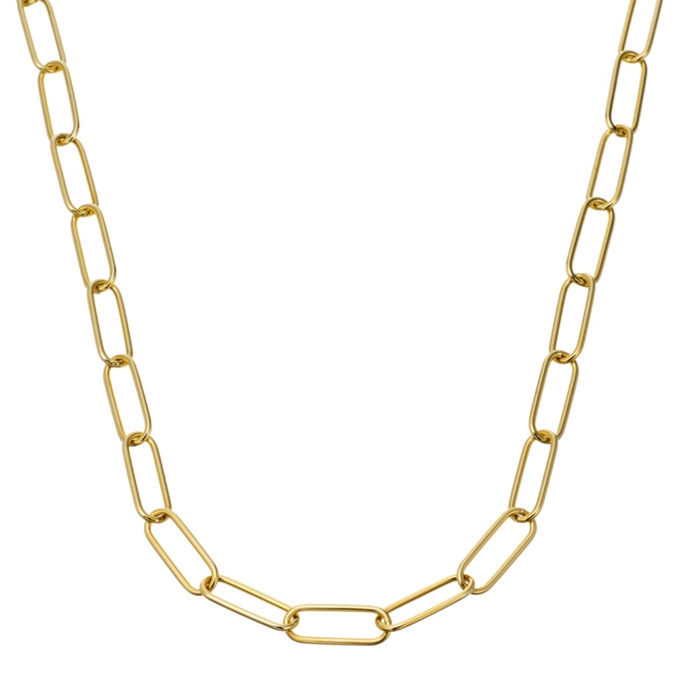 UNOAERRE 18K ソフィーチェ ペーパークリップ ネックレス