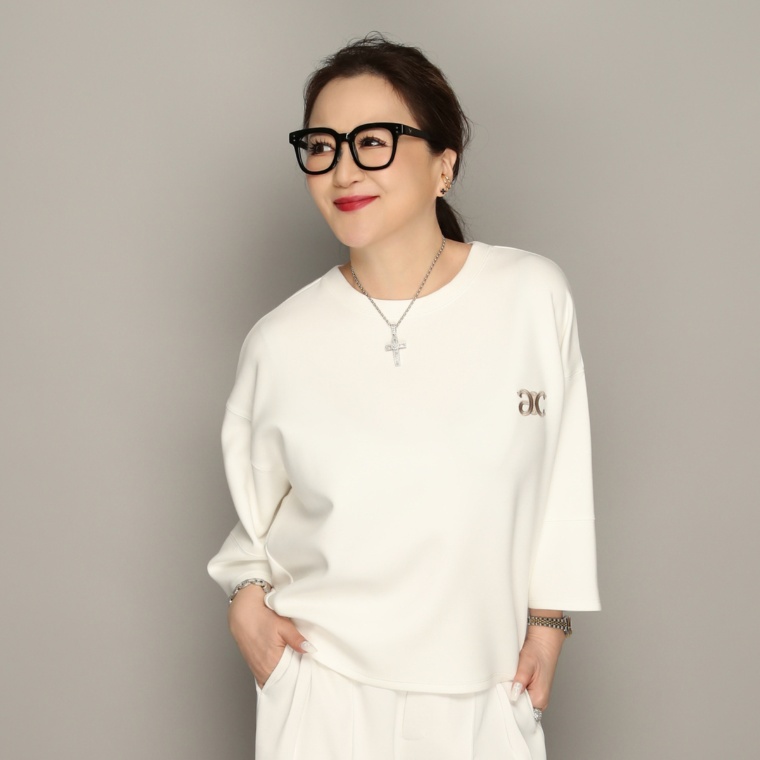 Anne Coquine ダンボールニットランタンスリーブプルオーバー