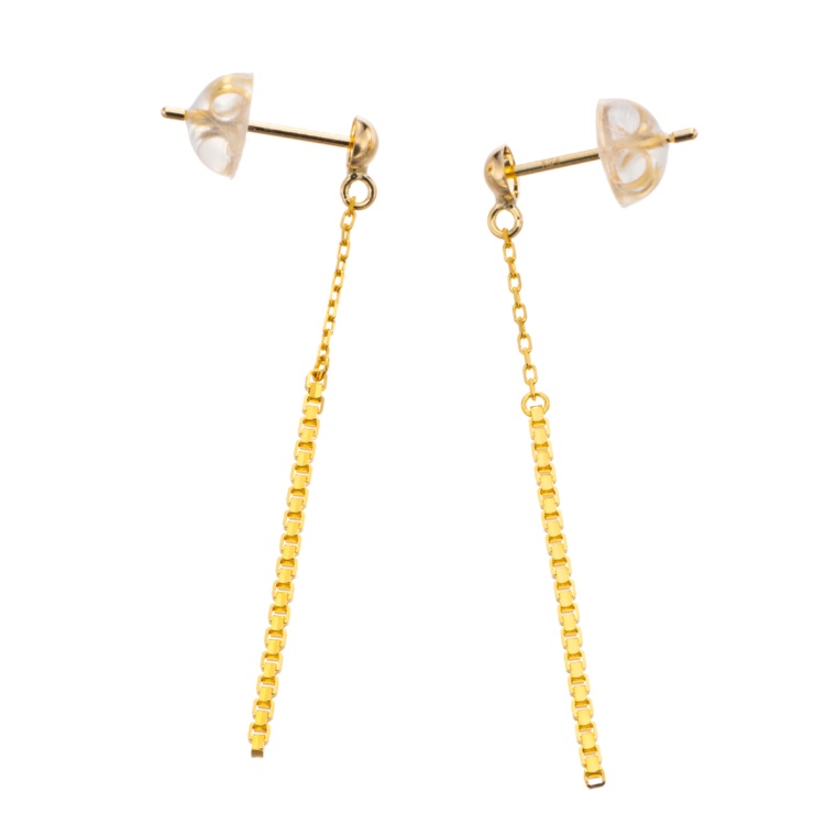 マエストロ 純金/18K ベネチアンチェーン イヤリング/ピアス