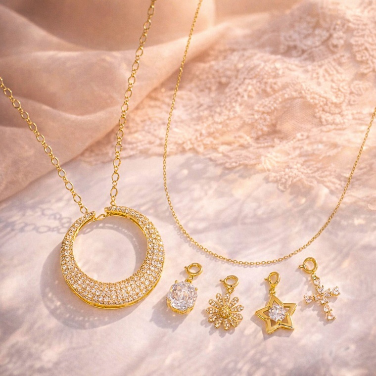 JN CZ プレシャスペンダント&ウィークリーチャームコレクション