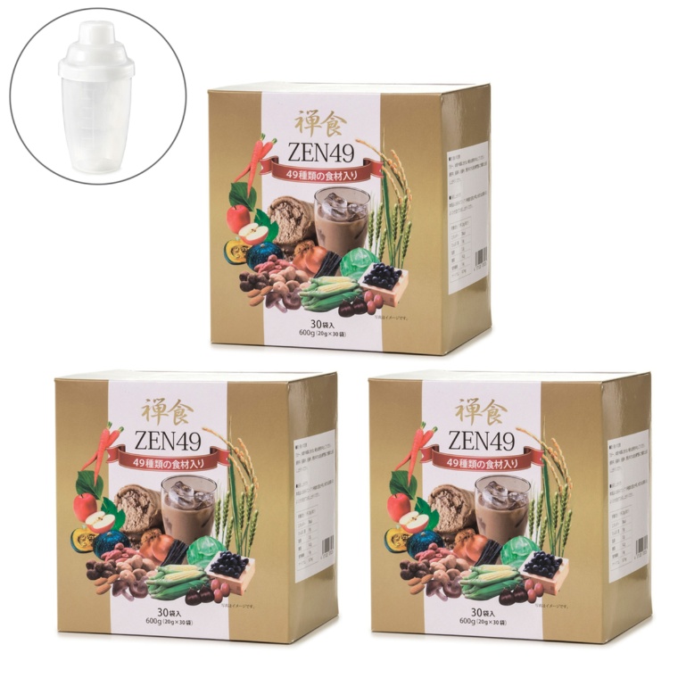 ZEN49ダイエット禅食 お得な3箱セット シェイカー付