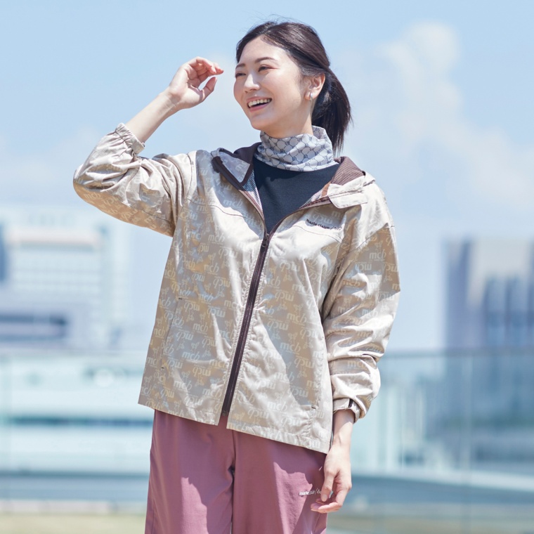 marie claire/bis UV透湿防風ポケッタブルパーカー