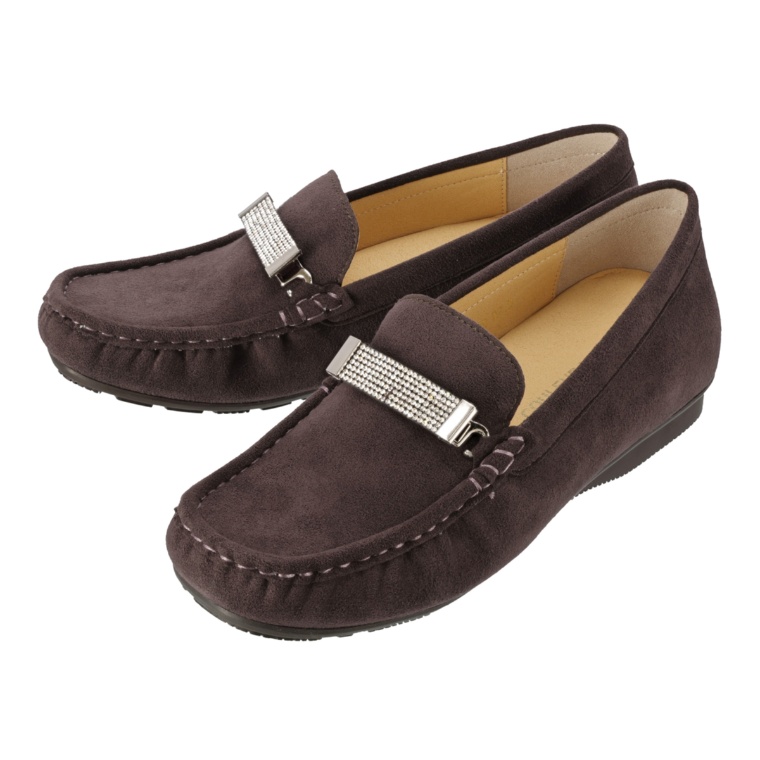 クロールバリエ ビジュー付き2WAYモカシンシューズ