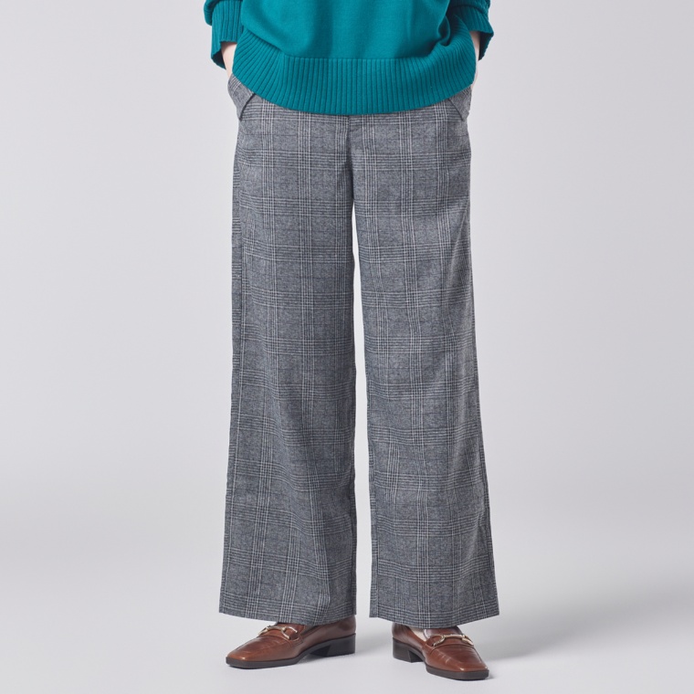 H.HOLIDAY ポケットアクセントセミワイドパンツ