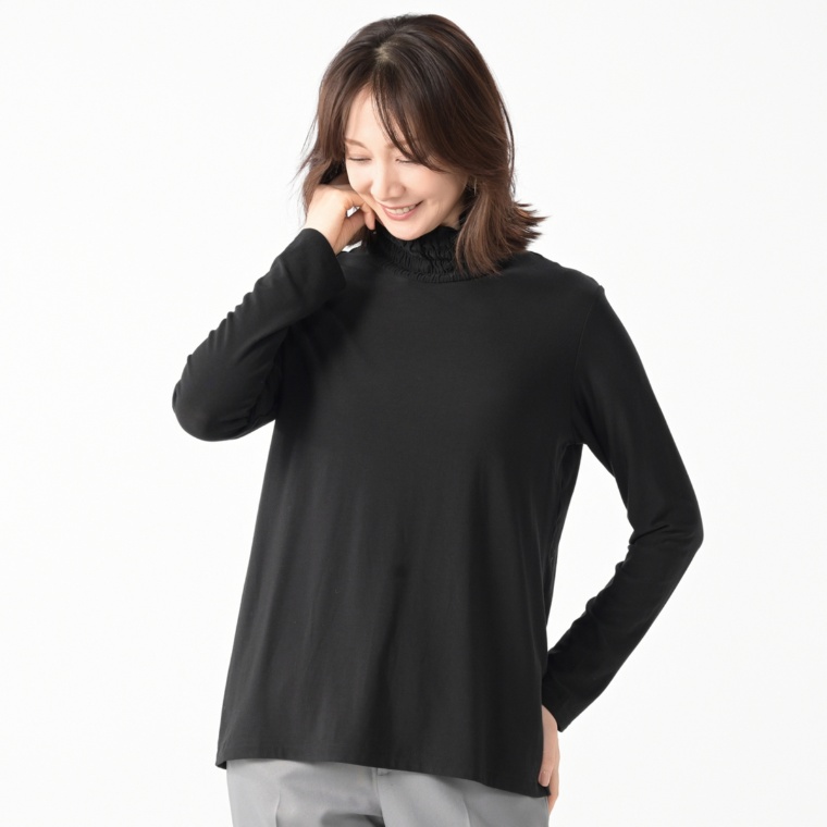 day to day 吸湿発熱シャーリングタートルプルオーバー