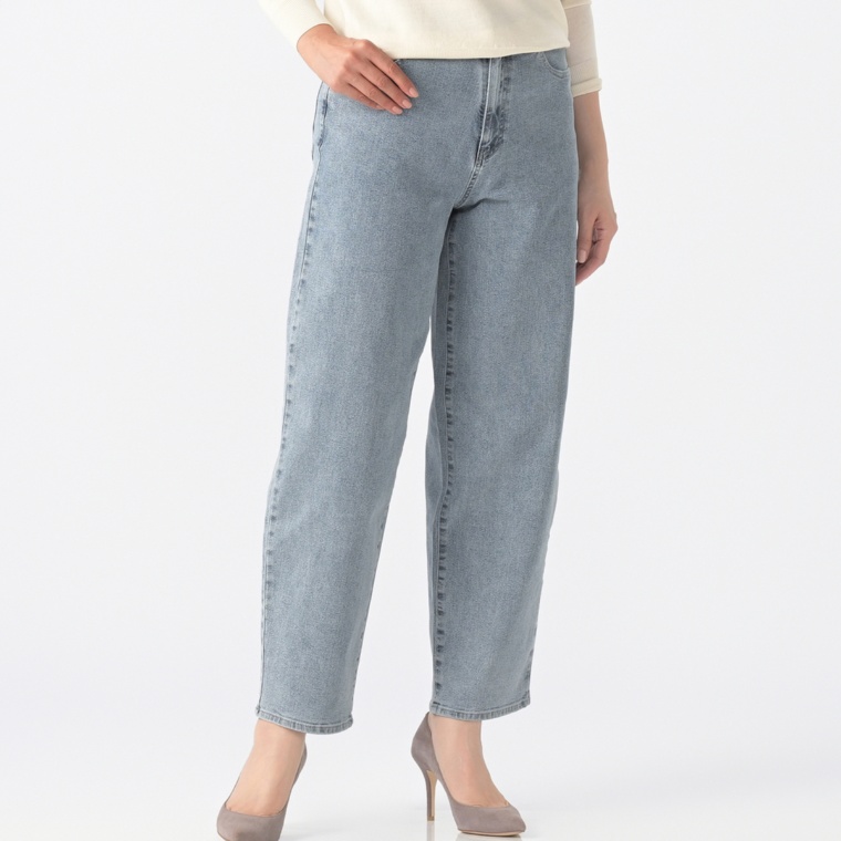 Provador ハイストレッチデニムカーブワイドパンツ