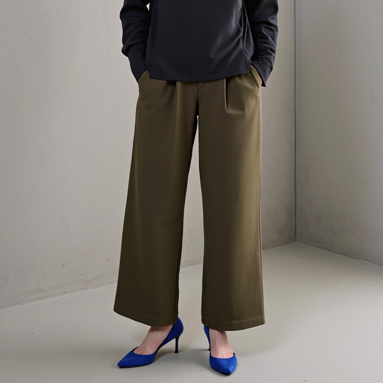 Oh My Tailorモデリストハイテンション大人タックワイドパンツ