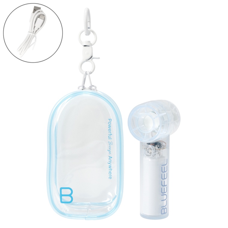 BLUEFEEL ミニ Z ポーチファン シースルー クリアポーチ付