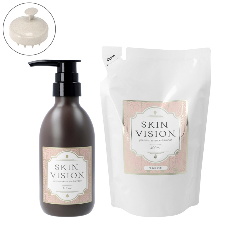 スキンビジョン プレミアムエッセンスシャンプー本体+レフィルP付