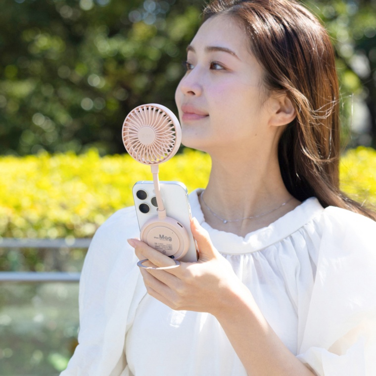 エレス スマホに簡単取り付け出来るコンパクトファン