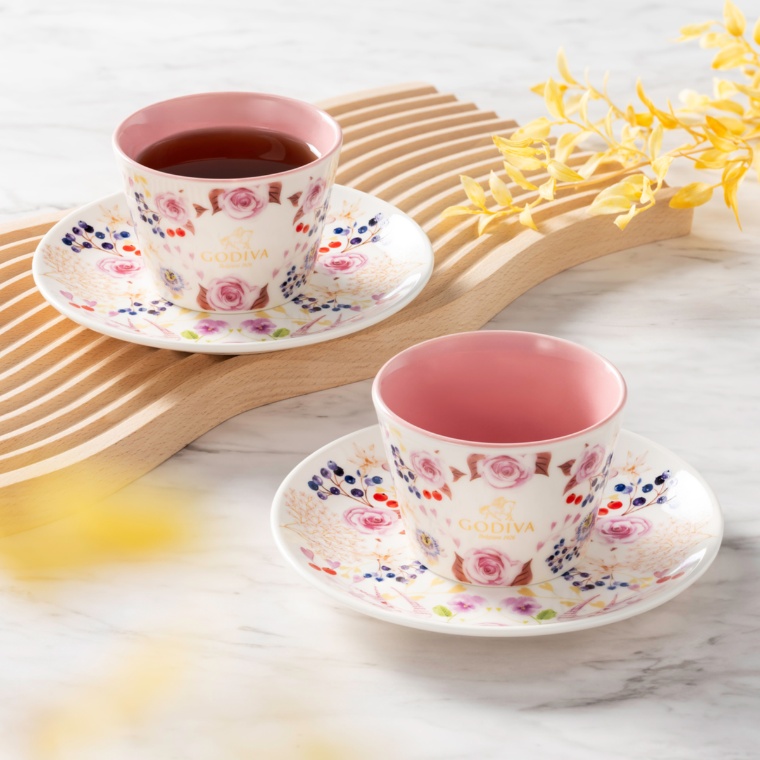 ゴディバ 25年カップ&ソーサー 2個セット