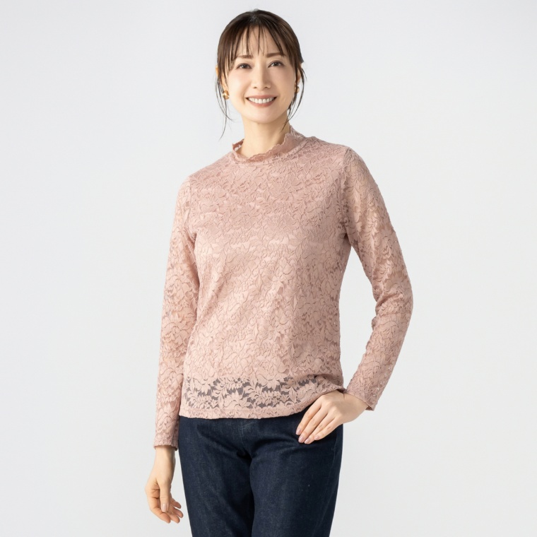 タカシマヤスタイルプリュ レースプルオーバー